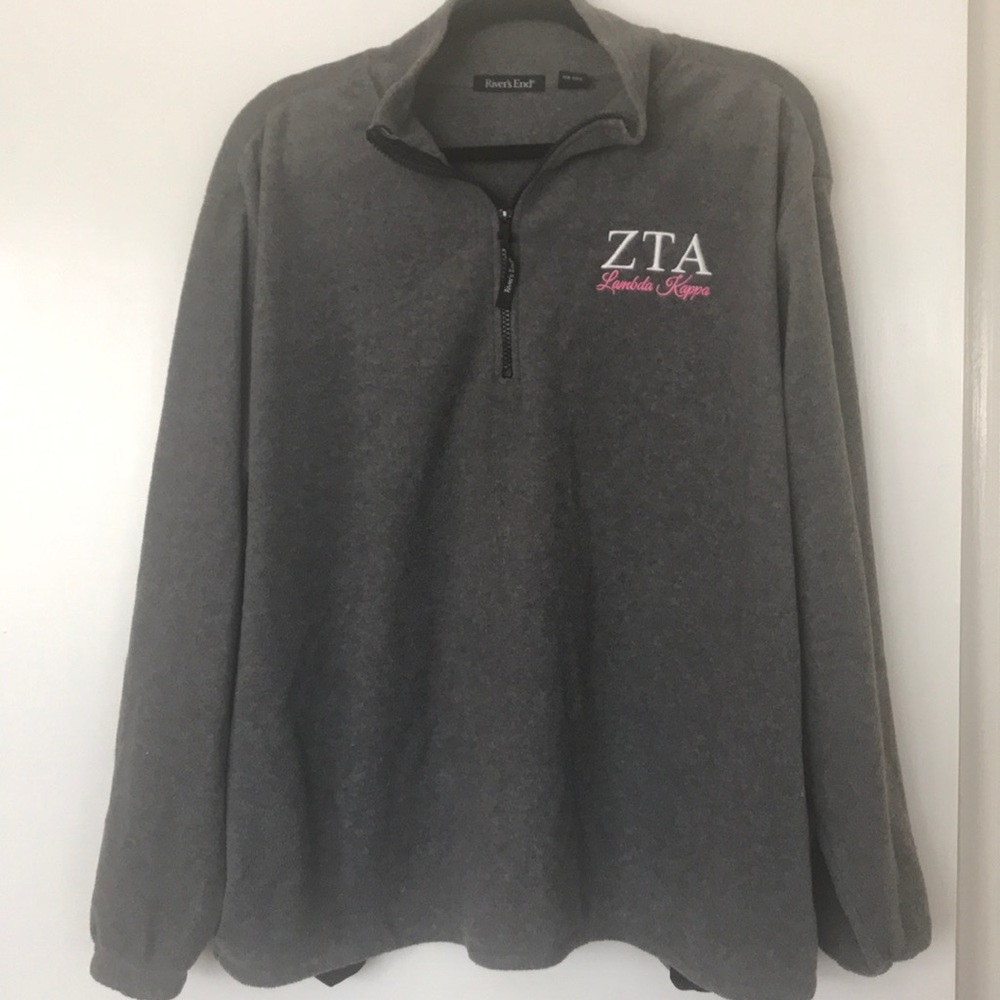 ZTA Gray Fleece Zip